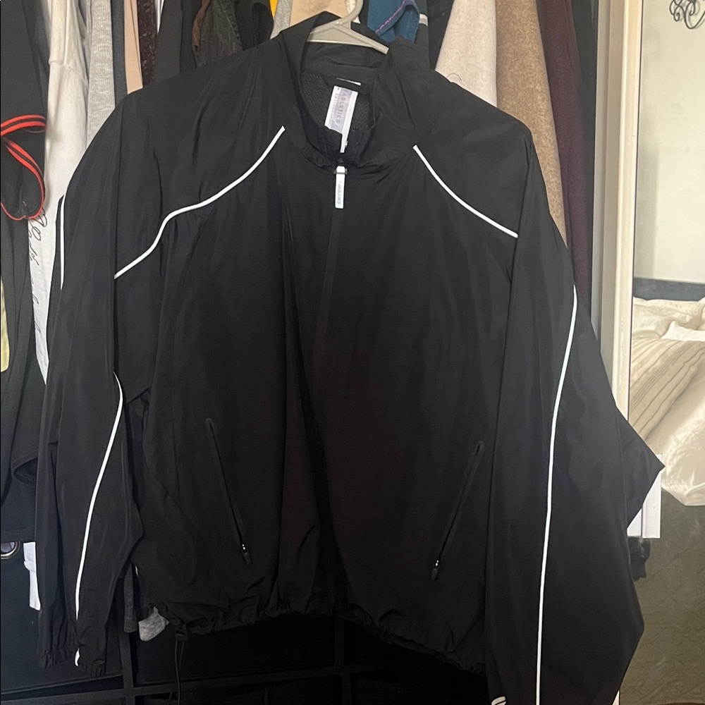 Fabletics Black Jacket with White Details